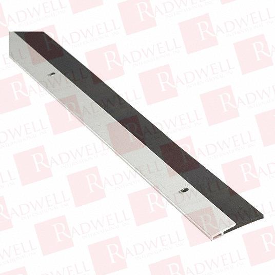 ANODIZED ALUMINUM NEOPRENE DOOR SWEEP, ALUMINUM ALLOY 6063, T5 TEMPER, FLAME RESISTANT, MOISTURE RESISTANT
