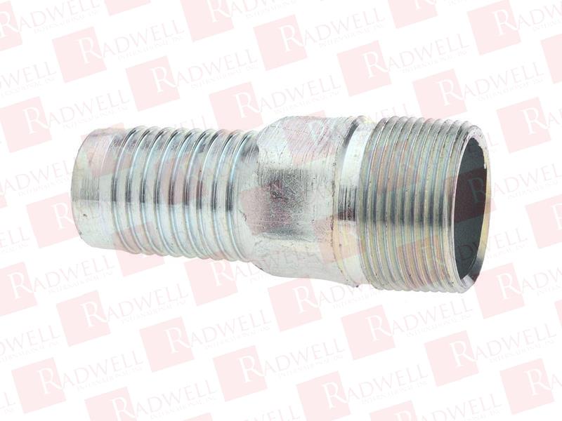 1-1/4" PIPE ID, THREADED COMBINATION NIPPLE FOR HOSES PLATED STEEL