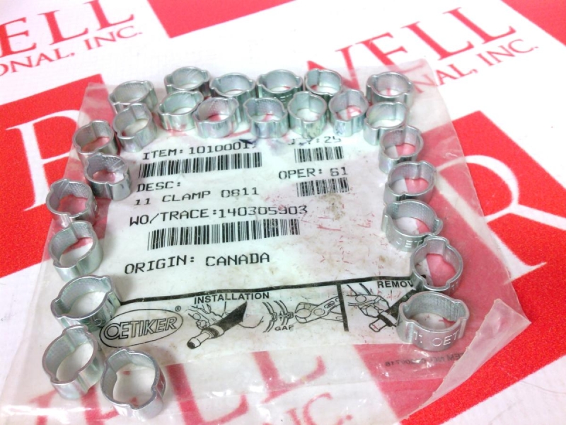 (PRICE/EA), 2-EAR CLAMP 8.1-11MM0811 10100011