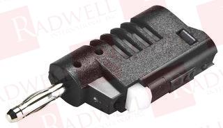 BANANA PLUG, 4MM, STACKING, 36A, BLACK ROHS COMPLIANT: YES