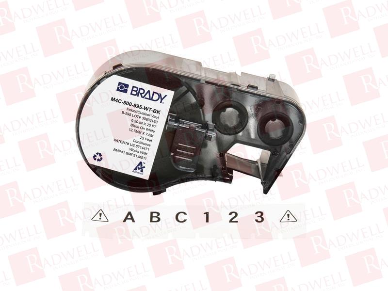 BRADY M4C-500-595-WT-BK
