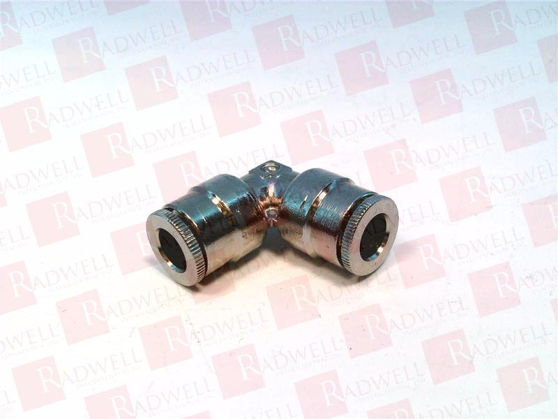 FITTING,1/4IN,UNION ELBOW FITTING, PUSH TO CONNECT,NICKEL-PLATED BRASS