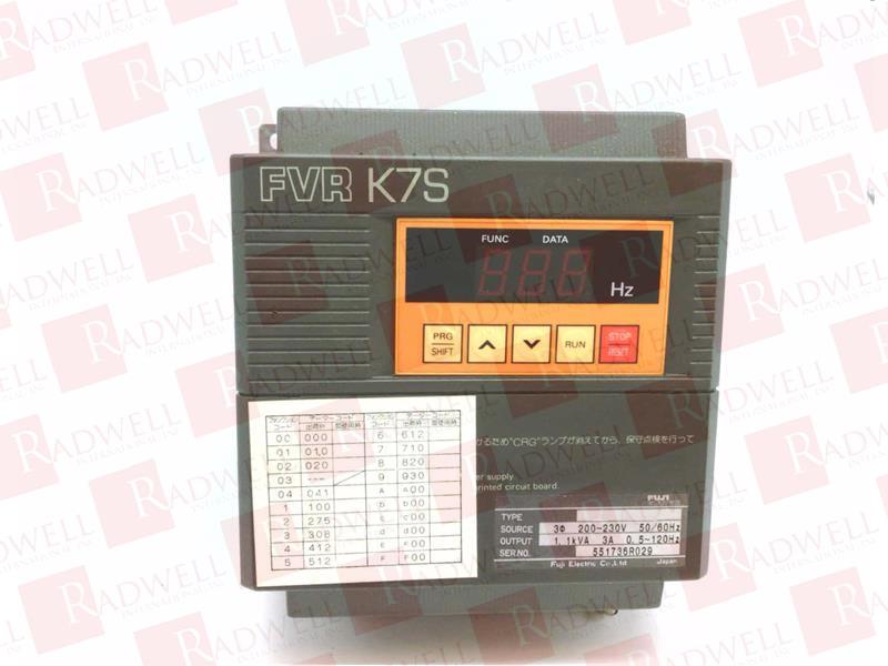 FUJI ELECTRIC FVR-037K7S-2UX