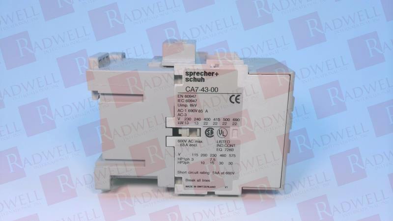 SPRECHER & SCHUH CA7-43-00-480