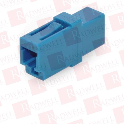 FIBER COUPLER, LC/LC, FEMALE TO FEMALE, SINGLEMODE, SIMPLEX, CERAMIC INSERTS, BLUE