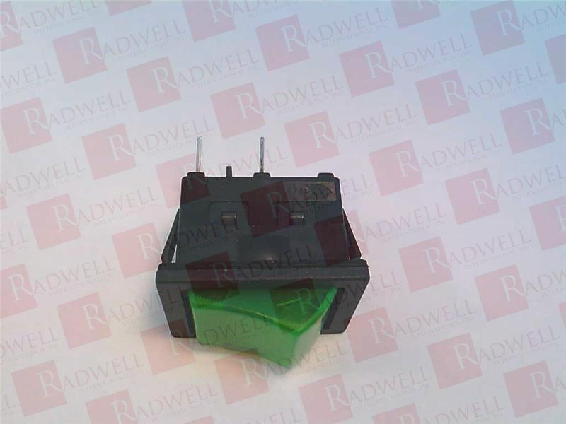 ILLUMINATED ROCKER SWITCH, DPST, 16 AMP, 125 VAC, GREEN, ILLUMINATION, CONTACT CONFIGURATION: DPST, SWITCH OPERATION: OFF-ON, ACTUATOR / CAP COLOUR: GREEN, SWITCH MOUNTING: PANEL MOUNT, CONT ...