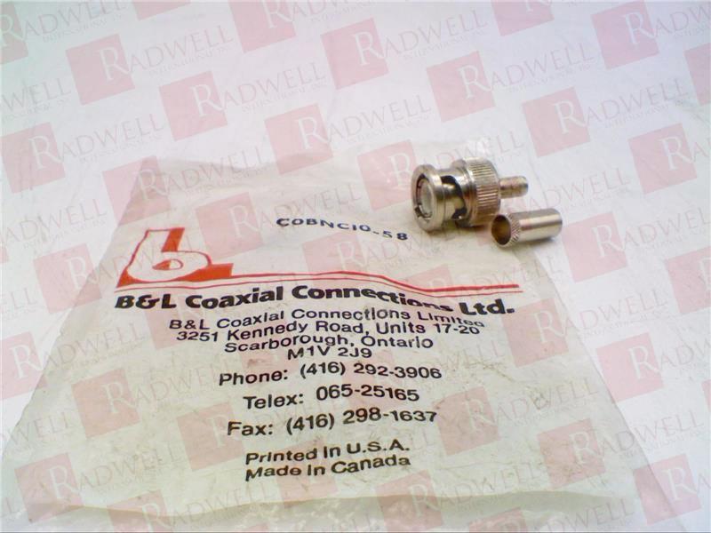 COAXIAL CRIMP CONNECTOR BNC-TNC