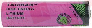 BATTERY, LITHIUM, 3.6V, AA; BATTERY VOLTAGE:3.6V; BATTERY SIZE CODE:AA; BATTERY TECHNOLOGY:LITHIUM; BATTERY CAPACITY:2.1AH; BATTERY TERMINALS:RAISED POSITIVE AND FLAT NEGATIVE; EXTERNAL DIAM ...