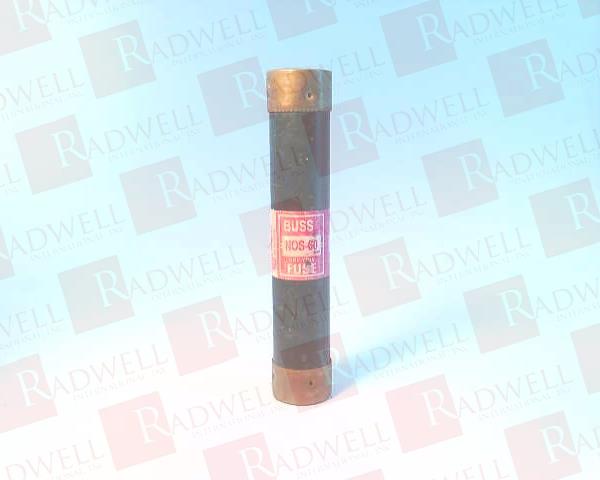 NOS60
FUSE
60AMP
600VAC
CLASS K5
ONE TIME
FACTORY WARRANTY MAY NOT APPLY.    