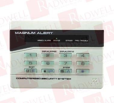 DISCONTINUED BY MABUFACTURER, SECURITY SYSTEM KEYPAD CONTROL, MAGNUM ALERT, COMPUTERIZED, DIGITAL DISPLAY