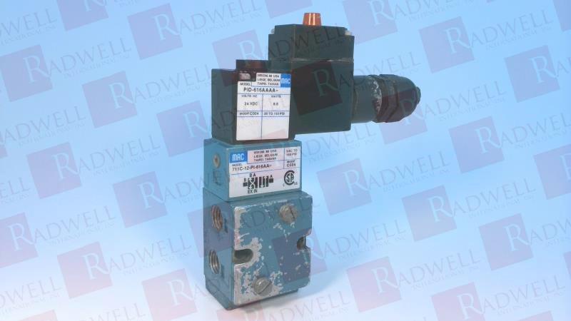 MAC VALVES INC 711C-12-PI-616AA