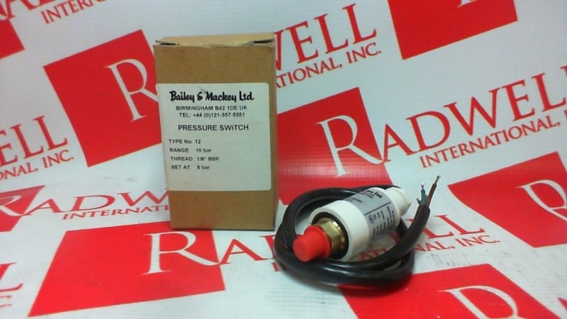 PRESSURE SWITCH 250VAC 5AMP 20/145PSI