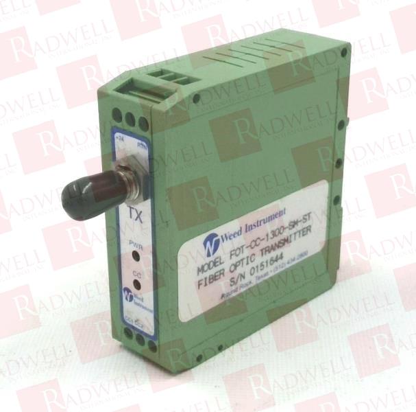 FIBER OPTIC TRANSMITTER, FOT-CC SERIES, 24 VDC, 1300 NM, SINGLE-MODE, DRY CONTACT INPUT, ST TYPE OPTICAL CONNECTOR