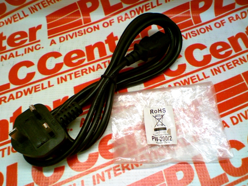 POWER CABLE MAINS BLACK 6AMP 2M LENGTH 5AMP PLUG