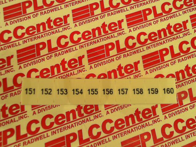 PHOENIX CONTACT ZB 6,LGS:FORTL.ZAHLEN 151-160