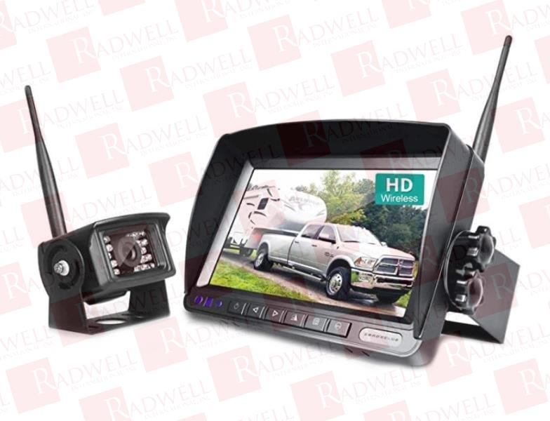 SECURITY BACKUP CAMERA SYSTEM KIT, DIGITAL, WIRELESS, INTERFERENCE FREE, IP69, W01-7 INCH, REAR VIEW CAMERA / OPTICAL CCD, 7 INCH LCD MONITOR, REVERSE MONITOR FOR RV TRUCK, 12-24