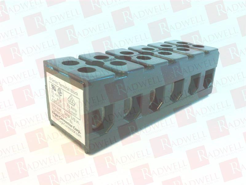 TERMINAL BLOCK, 85AMP, 6POLE, 600VOLTS