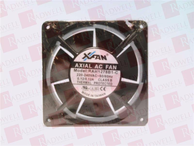 AXIAL FAN, CLASS B, THERMAL PROTECTED, 2800/3300 RPM, 25 W, 0.12 AMP, 220-240 VAC, 50/60 HZ, 5 L X 5 W X 1.5 D INCH