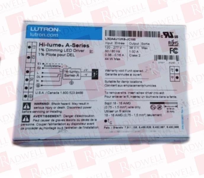 LUTRON L3DA4U1UKS-JC100