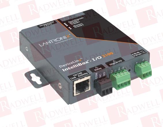  , DEVICE SERVER, INTELLIBOX-I/O, 9-30 VDC, 9-24 VAC, 2 PORT, 300-230 KBPS, TERMINAL BLOCK CONNECTION
