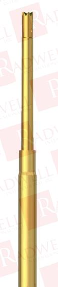 PROBE, NICKEL SILVER TUBE, CROWN TIP STYLE, 102G PRELOAD, 306G STROKE, HEAT TREATED STEEL/PLATED GOLD OVER NICKEL