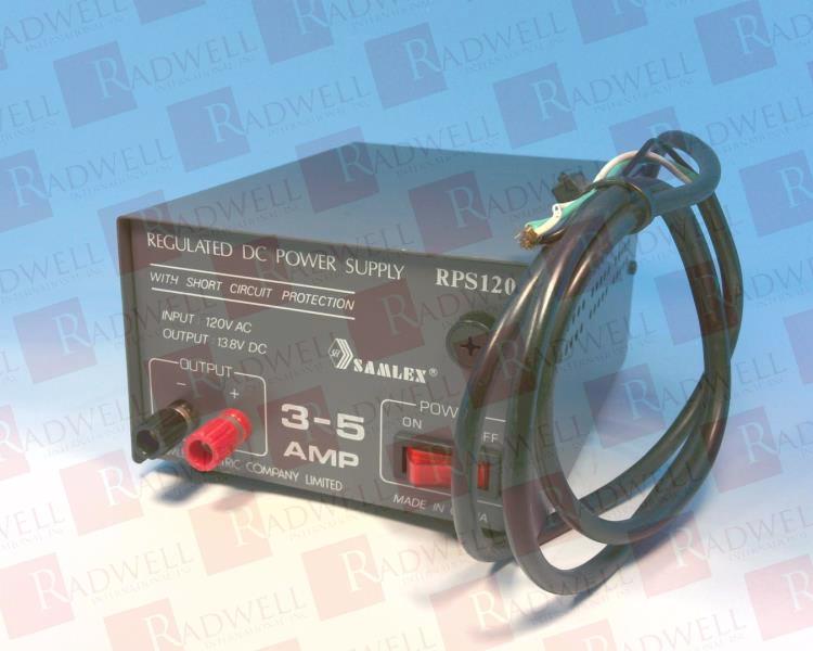  , REGULATED DC POWER SUPPLY, WITH SHORT CIRCUIT PROTECTION,INPUT: 120V AC, OUTPUT: 13.8V DC, 3-5 AMP, 1A, 4.8 X 6.3 X 9.5
