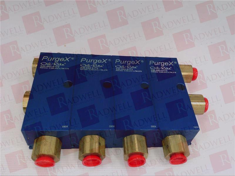 OIL RITE, B3352-105, B3352105, AIR OPERATED PURGEX, 40-120PSI, 1/8IN NPT FEMALE, 4 FEEDS