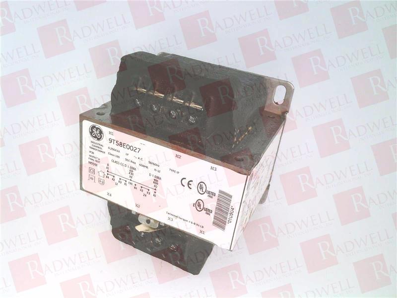 GENERAL ELECTRIC 9T58E0027