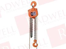 CHAIN HOIST, 20 FOOT LIFT, 3 TONS, SINGLE FALL