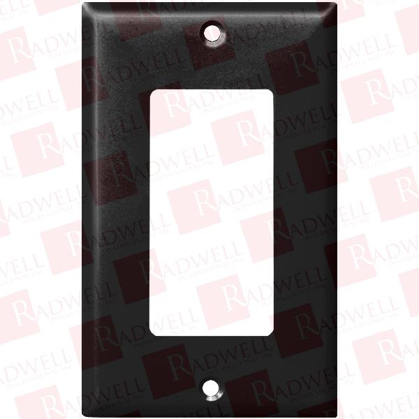 WALL PLATE 1GANG DECORA BLACK
