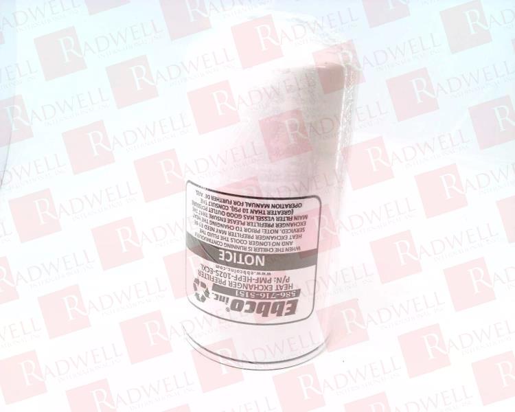  , HEAT EXCHANGER PREFILTER, 5IN DIAMETER
