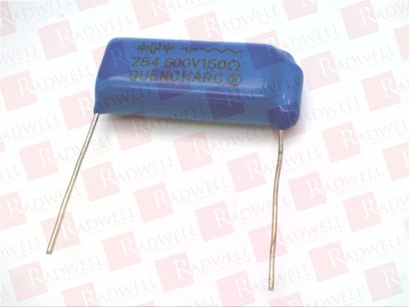 CAPACITOR, ARC SUPPRESSOR, 150OHM, 600V, 0.5W, CAPACITANCE: 0.25F, CAPACITANCE TOLERANCE: 20%, RESISTANCE TOLERANCE: 10%, RESISTOR POWER RATING: 500MW, VOLTAGE RATING: 250VAC, 2PINS, ROHS CO ...