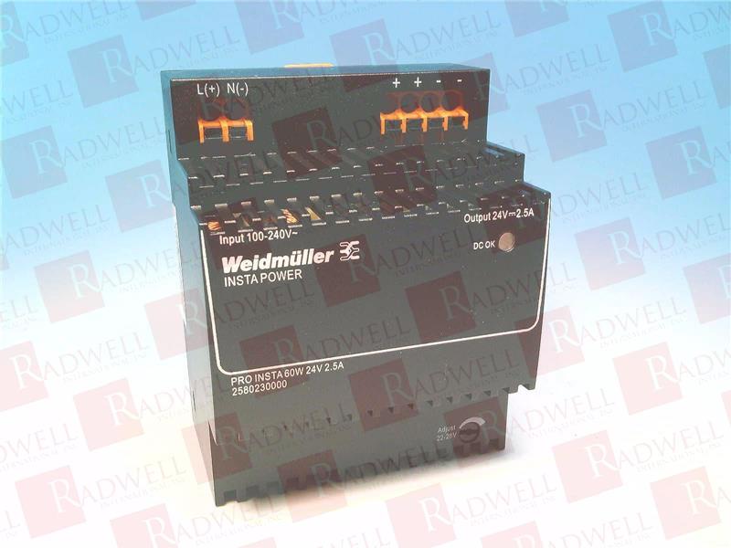 WEIDMULLER PRO INSTA 60W 24V 2.5A