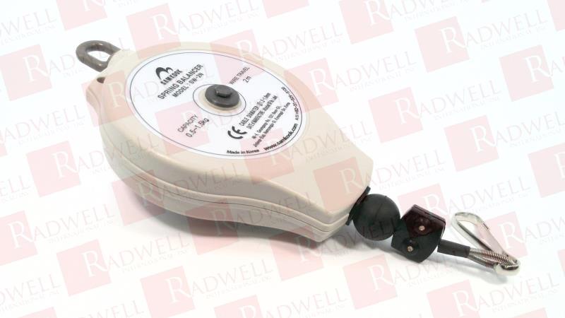 SPRING BALANCER, 2 M CABLE TRAVEL, TOP HANGER, HOOK
