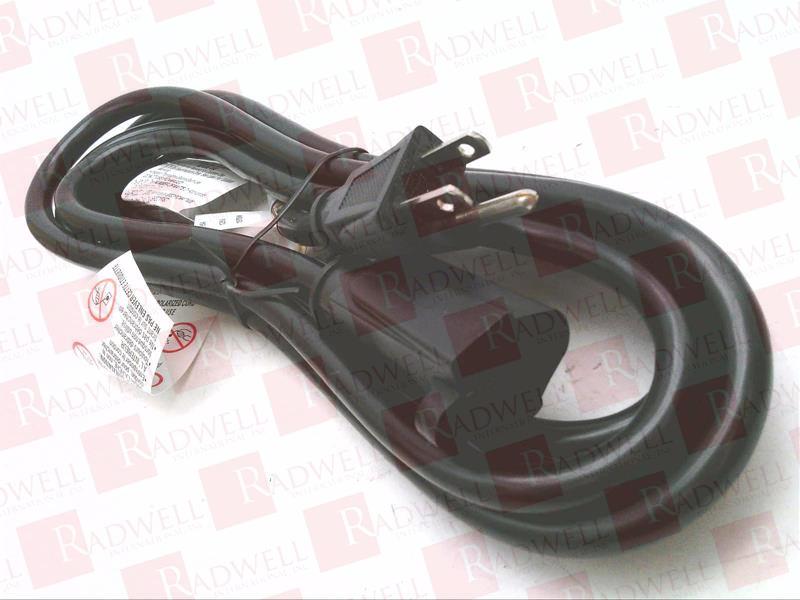 POWER EXTENSION CORD, BLACK, 15 AMP, 3 CONDUCTOR, SJT 14 AWG, 10 FEET