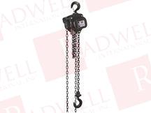 CHAIN HOIST 1 TON 15 FT LIFT BLACK