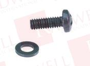 (PRICE/PK OF 500) RACK SCREWS, SERIES HP, PACK 10-32 THREAD HEAD SCREWS, WITH WASHERS 3/4 INCH, BLACK, SELF-GUIDING PILOT POINT