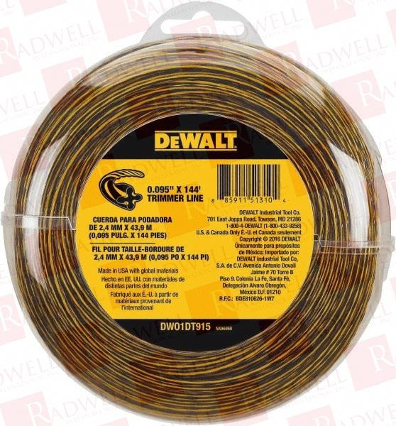 STANLEY BLACK & DECKER DWO1DT915