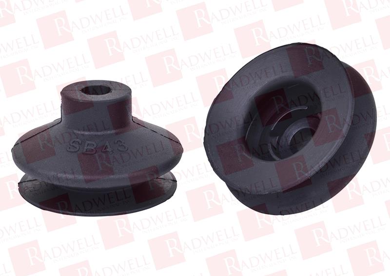 SUCTION CUP, 43 MM OUTSIDE DIAMETER, SINGLE BELLOW, NITRILE RUBBER MATERIAL, BLACK