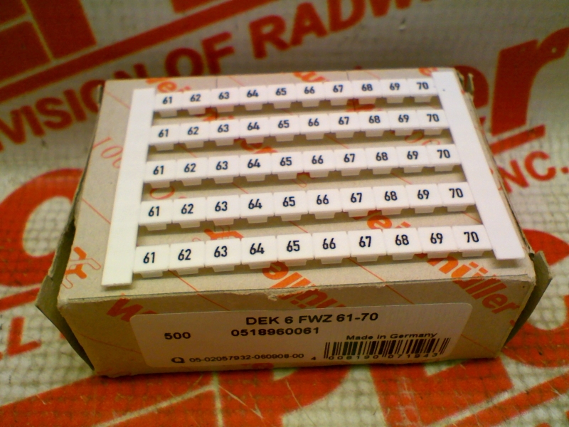 WEIDMULLER DEK 6 FWZ 61-70