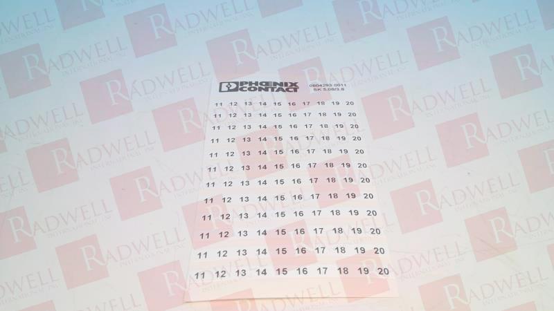 PHOENIX CONTACT SK  5,08/3,8:FORTL.ZAHLEN 11-20