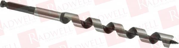 9/16 INCH, 3/8 INCH DIAM STRAIGHT SHANK, 7-7/8 INCH OVERALL LENGTH WITH 5 INCH TWIST, DUAL AUGER BIT SCREW POINT, CARBON STEEL, OXIDE COATED, SINGLE CUTTING EDGE