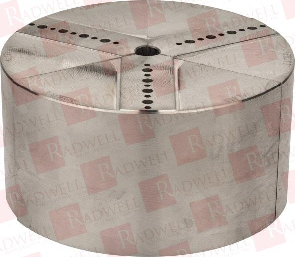 6 INCH & UP CHUCK CAPACITY, NORTHFIELD ATTACHMENT, ROUND SOFT LATHE CHUCK JAW 3 JAWS, ALUMINUM, 5.92 INCH WIDE X 3 INCH HIGH