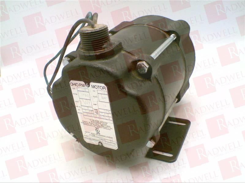 OHIO MOTOR, MOTOR, 1750RPM, 14AMP, 12V, 1/8HP, 1.0FF, A-48FRAME