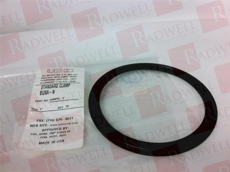 GASKET 4INCH BUNA-N BLACK