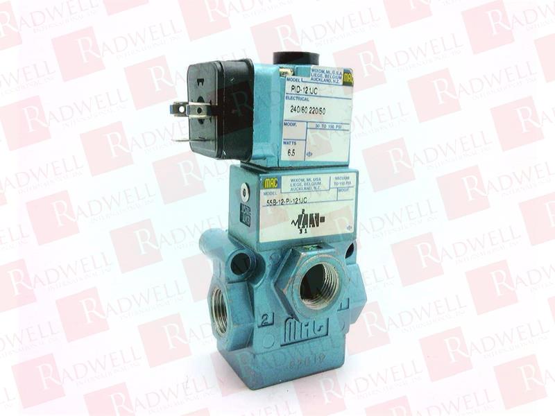 MAC VALVES INC 55B-12-PI-121JJ