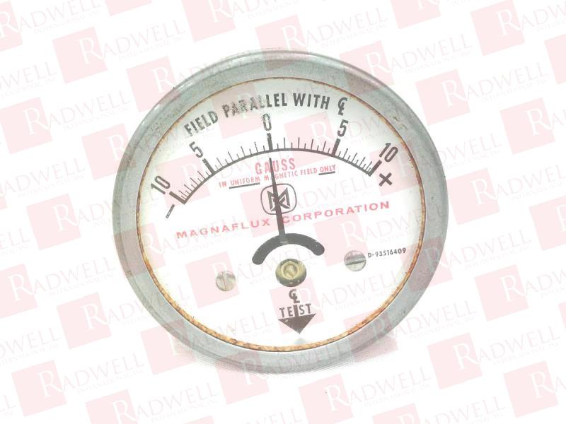 FIELD INDICATOR, CALIBRATED, 10 GAUSS, BLACK DISPLAY, 10-0-10 SCALE RANGE
