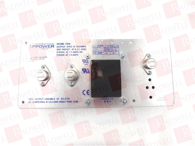 INTERNATIONAL POWER IHCBB-75W