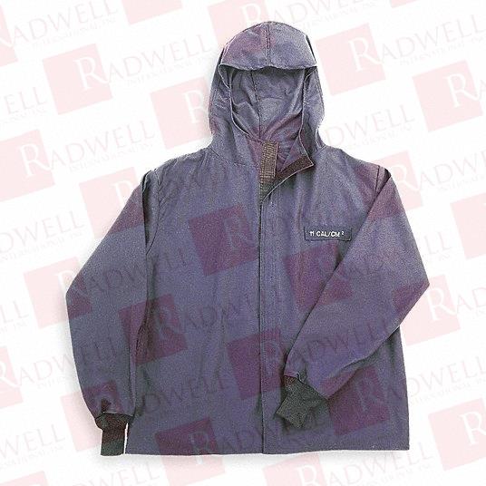  , JACKET, FLAME RESISTANT, NAVY BLUE, WITH HOOD, 2XL, 32 INCHES