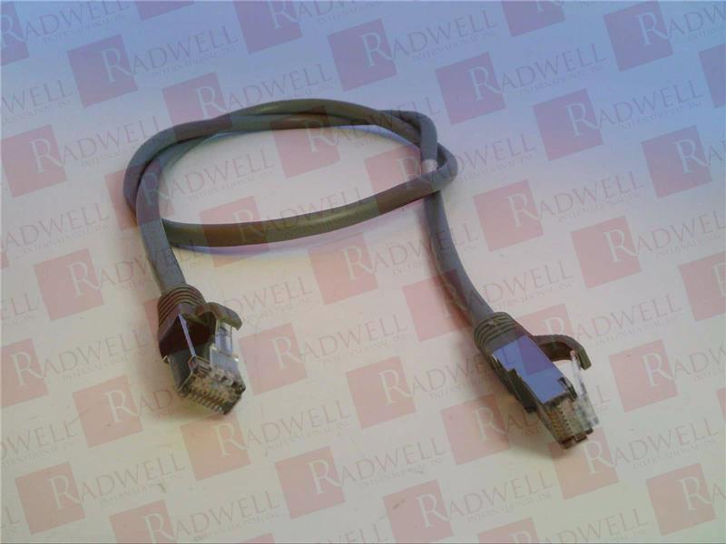 NETWORK PATCH CABLE, 3 FT, SNAGLESS, RJ - 45 MALE NETWORK CONNECTORS, SHIELDED, GREY